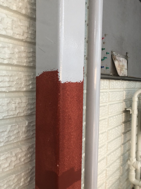 神奈川県横浜市金沢区　外壁塗装　鉄部塗装　錆びは放置すると危険です! (2)