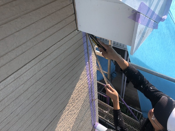 神奈川県横浜市神奈川区　屋根塗装・外壁塗装　2種類のシーリング工事の違い、参考単価、工程 (1)