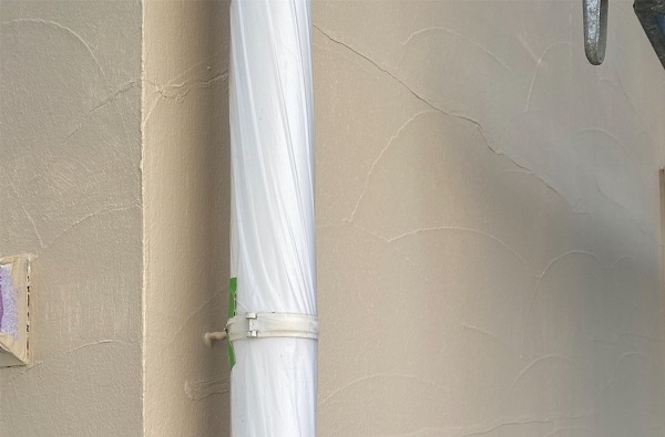 神奈川県横浜市港北区　A様邸　外壁塗装　モルタル外壁のひび割れ補修と塗装 (5)
