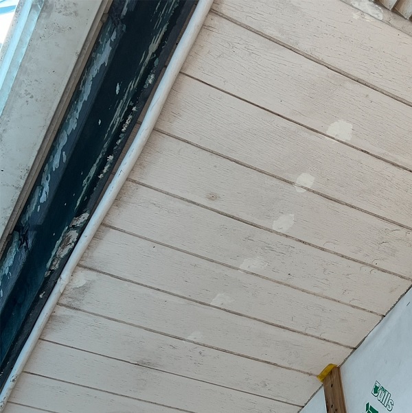 神奈川県横浜市緑区　外壁塗装・防水工事　付帯部の1つ、軒天塗装 (3)