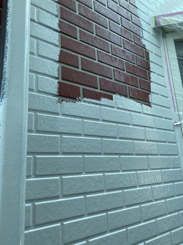 神奈川県横浜市都筑区　外壁塗装・屋根塗装　タイル外壁ダブルトーン仕上げ (5)