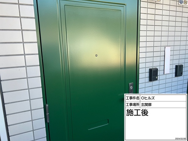 神奈川県横浜市都筑区-Oヒルズ-玄関扉-施工後