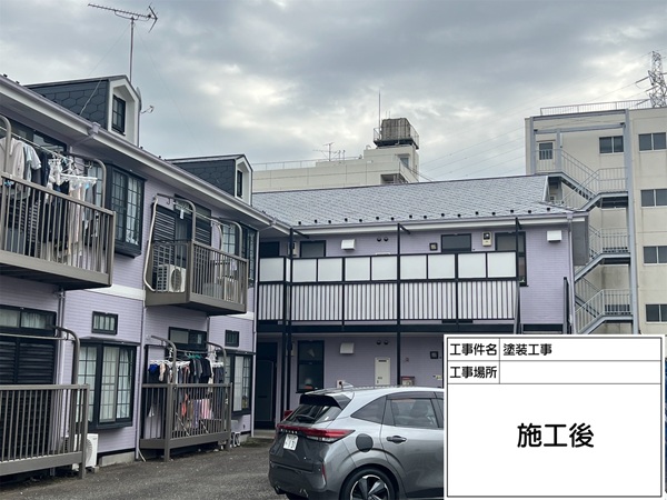 神奈川県横浜市都筑区Hアパート｜外壁塗装と雨樋・軒天もリフレッシュ