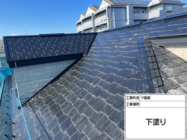 神奈川県横浜市都筑区-Y様邸-屋根-下塗り