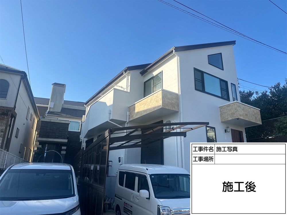 神奈川県横浜市都筑区Y様邸｜外壁塗装・屋根塗装・ベランダ防水メンテナンス