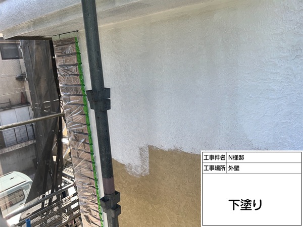 神奈川県横浜市旭区N様邸-外壁-下塗り